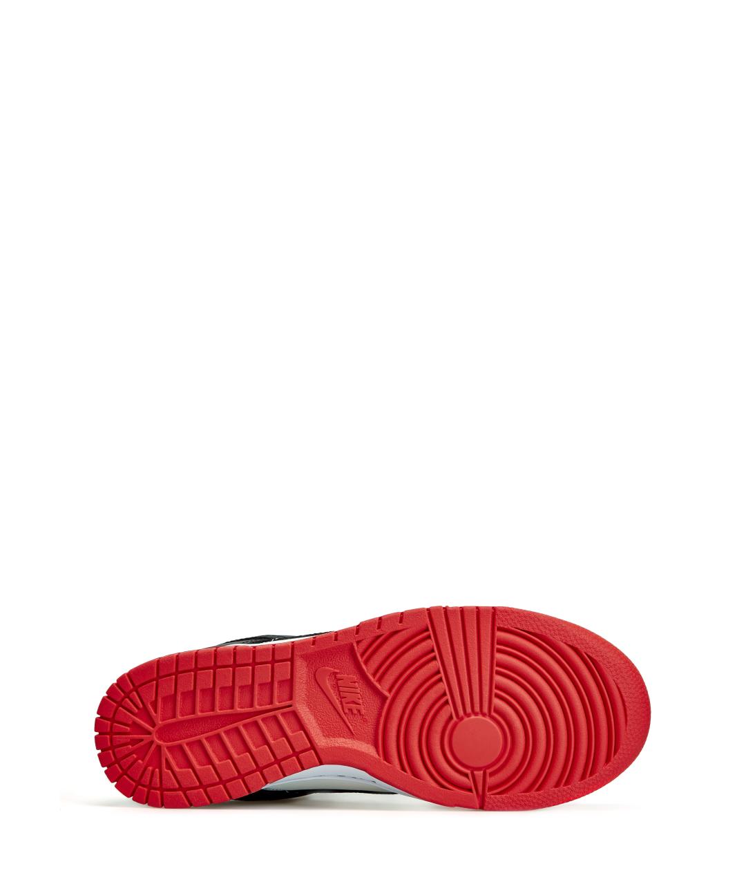 NIKE Красные кожаные низкие кроссовки / кеды, фото 6