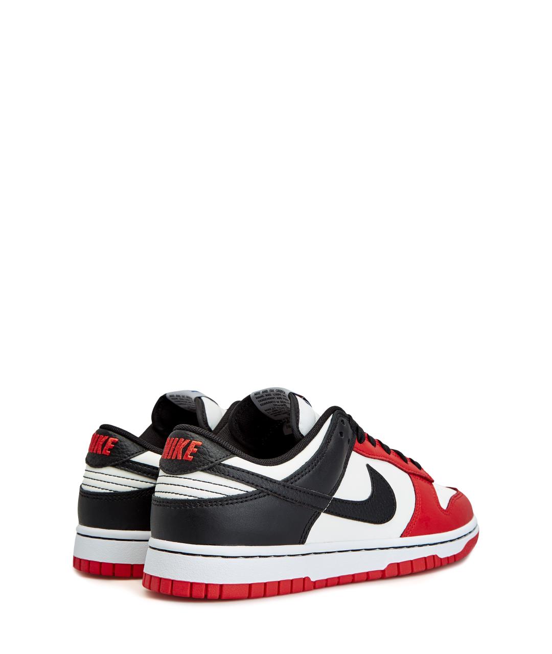 NIKE Красные кожаные низкие кроссовки / кеды, фото 3