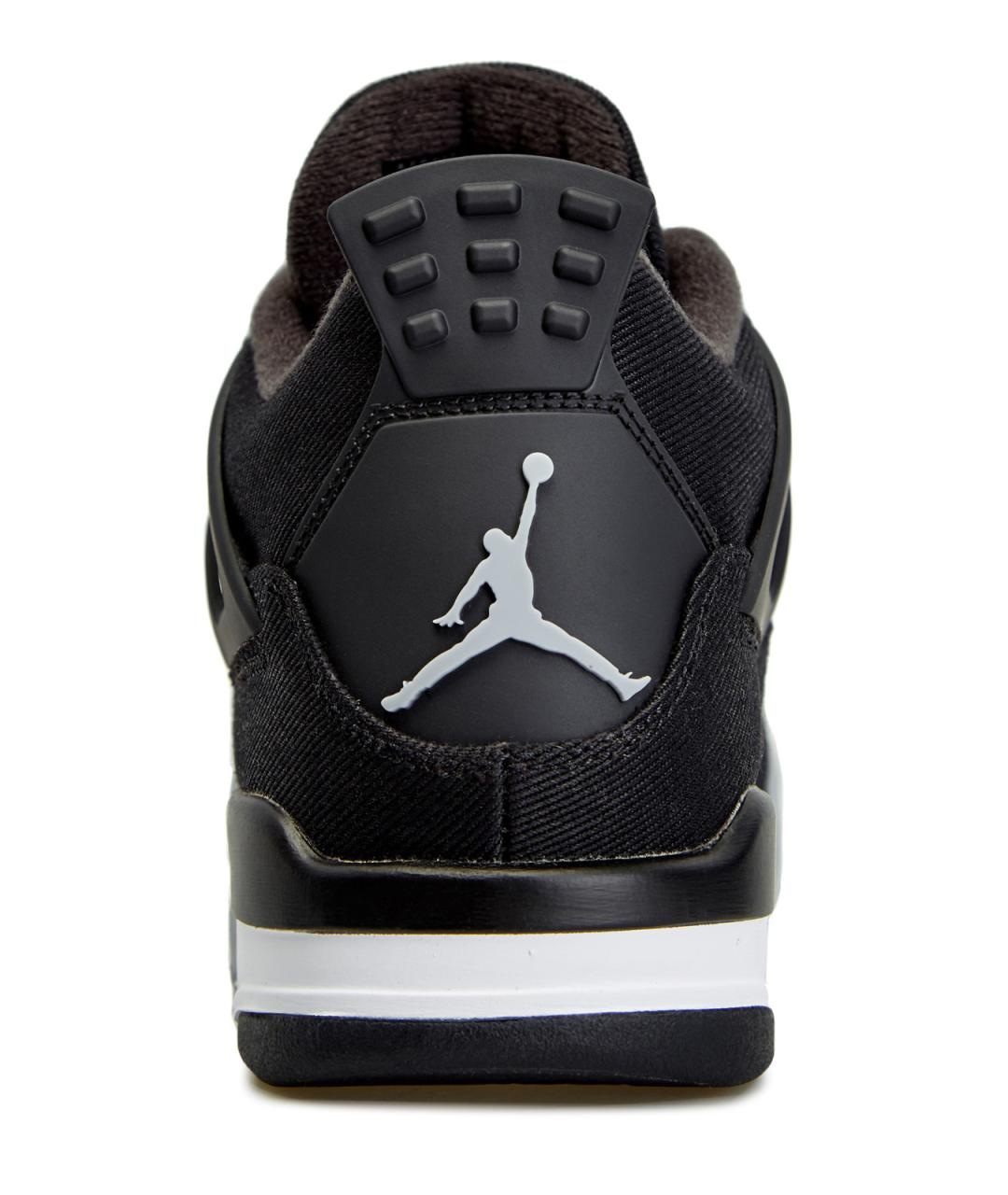 JORDAN Черные текстильные низкие кроссовки / кеды, фото 5