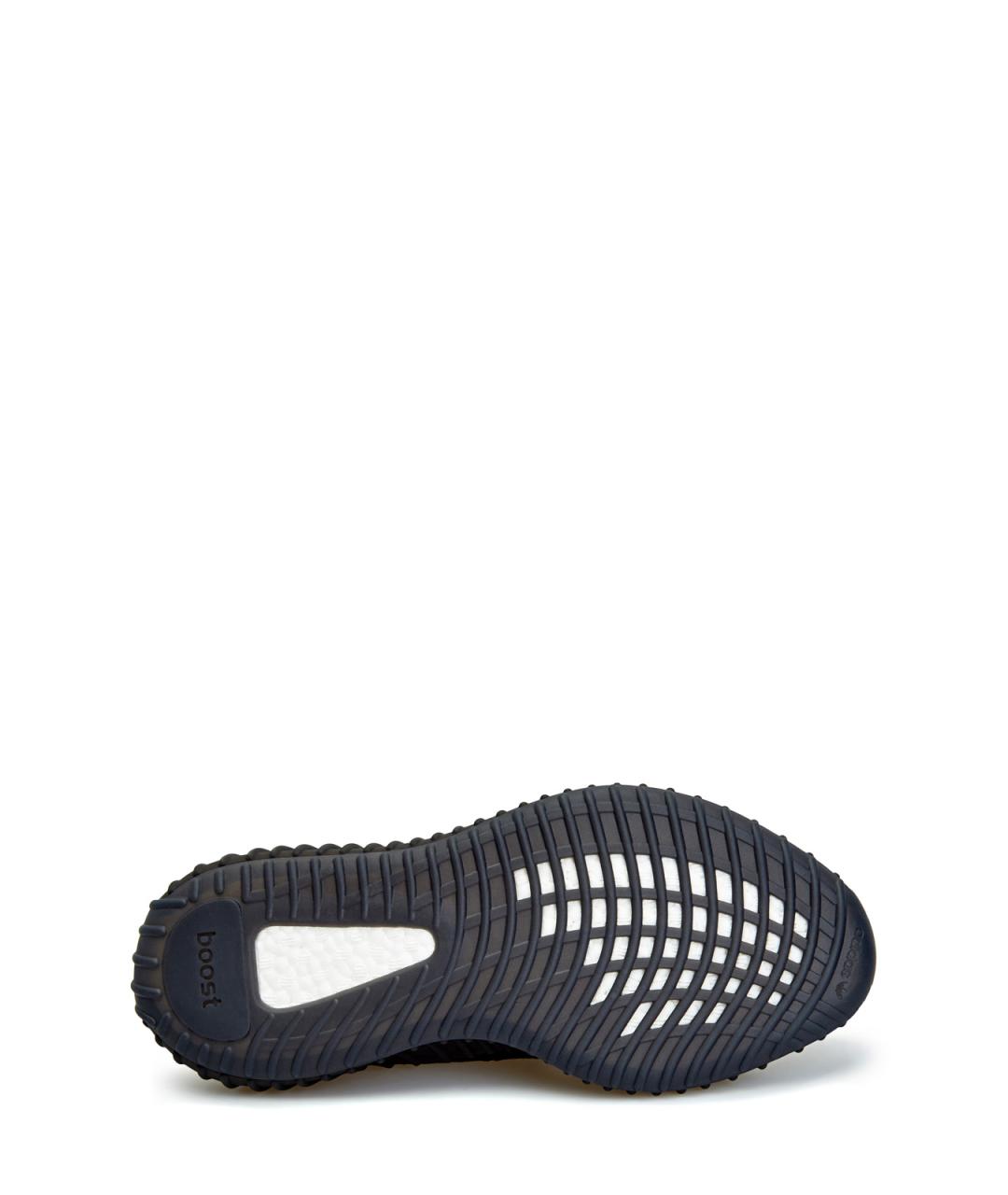 YEEZY Черные текстильные низкие кроссовки / кеды, фото 5