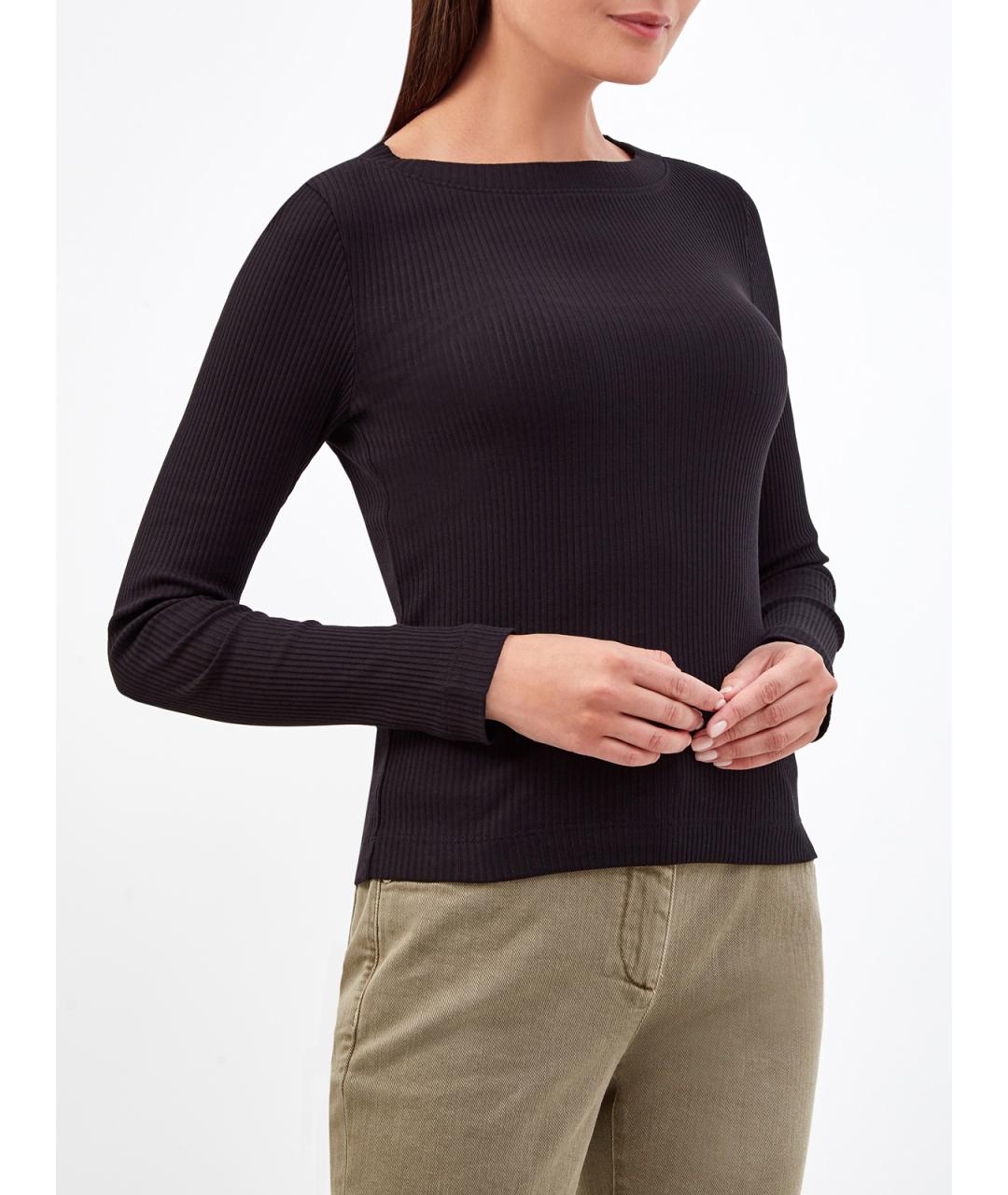 BRUNELLO CUCINELLI Черный хлопковый джемпер / свитер, фото 3