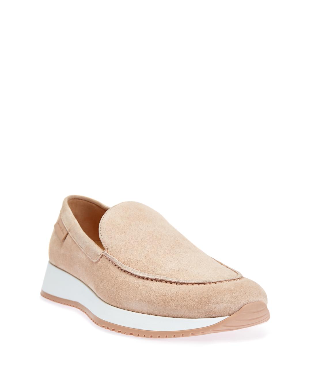 GIANVITO ROSSI Бежевые замшевые лоферы, фото 2