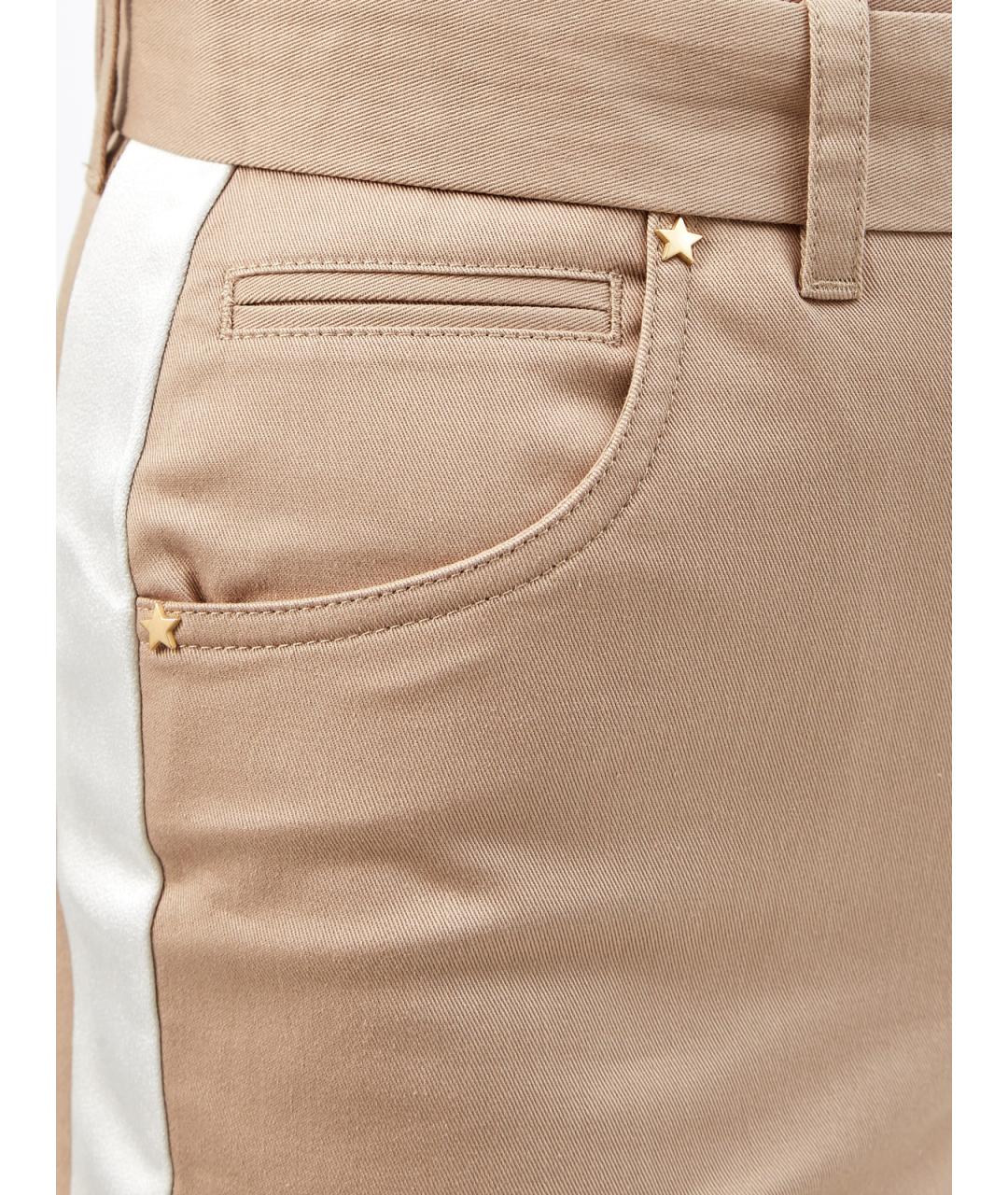 LORENA ANTONIAZZI Коричневые хлопковые брюки узкие, фото 6