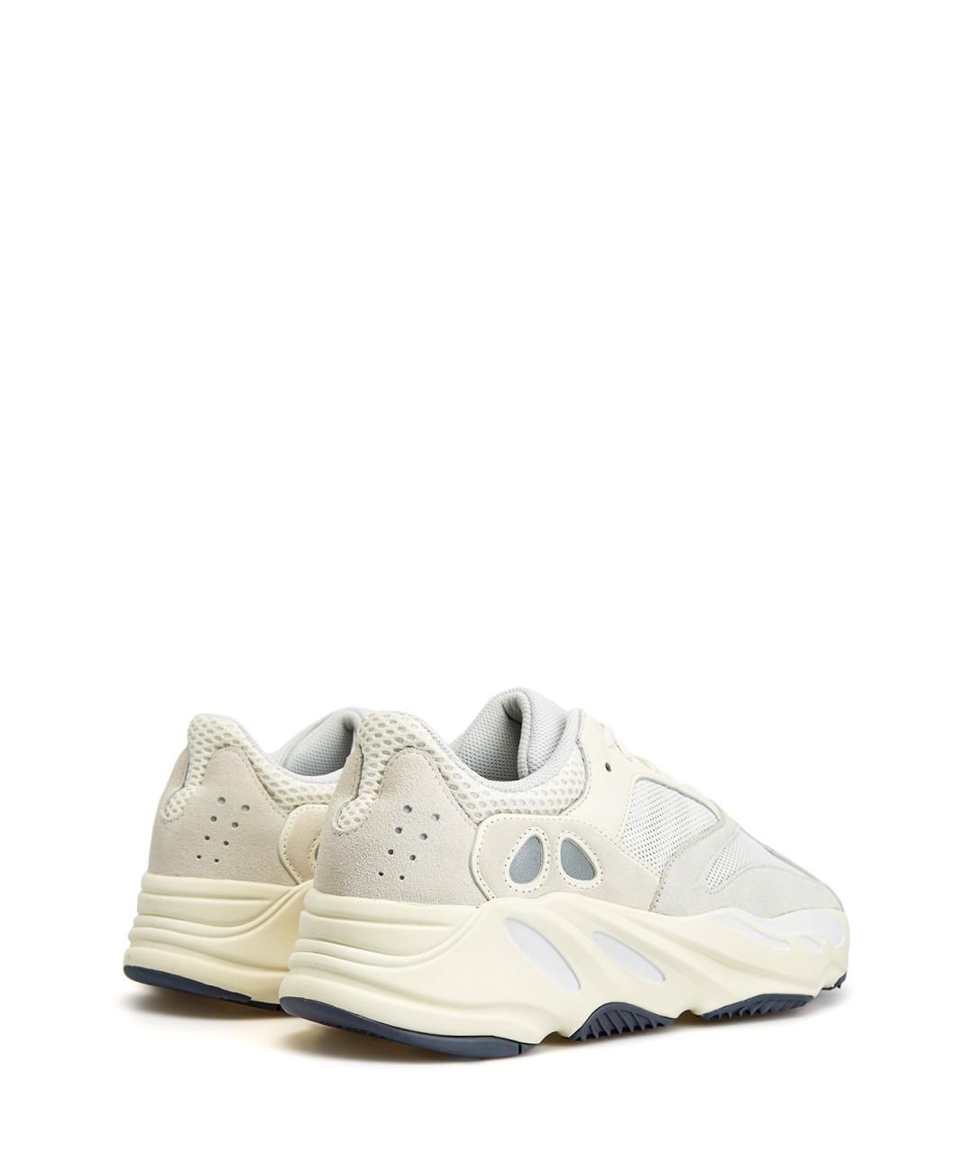 ADIDAS YEEZY Белые текстильные низкие кроссовки / кеды, фото 3