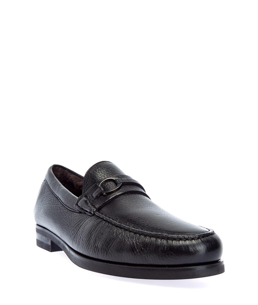 CANALI Черные кожаные лоферы, фото 3