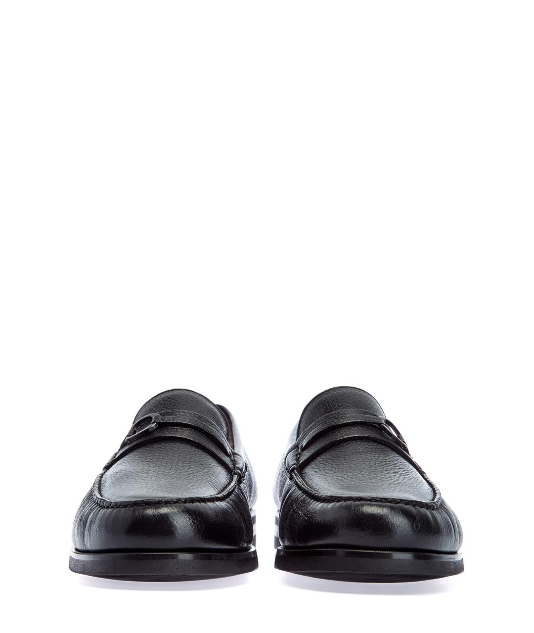 CANALI Черные кожаные лоферы, фото 6