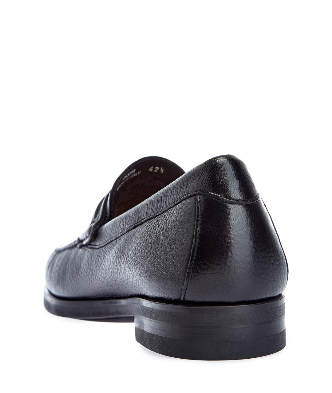 CANALI Черные кожаные лоферы, фото 4