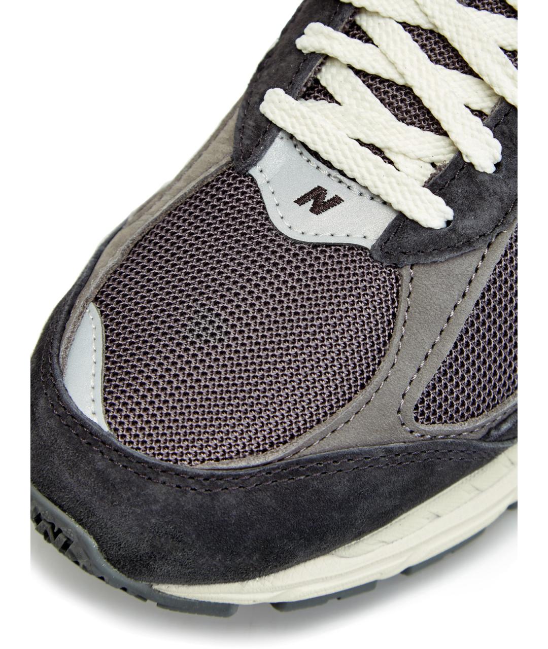 NEW BALANCE Черные замшевые низкие кроссовки / кеды, фото 4