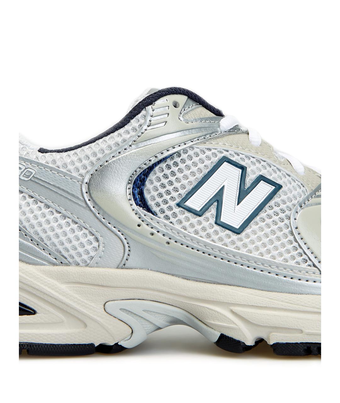 NEW BALANCE Серые текстильные низкие кроссовки / кеды, фото 5