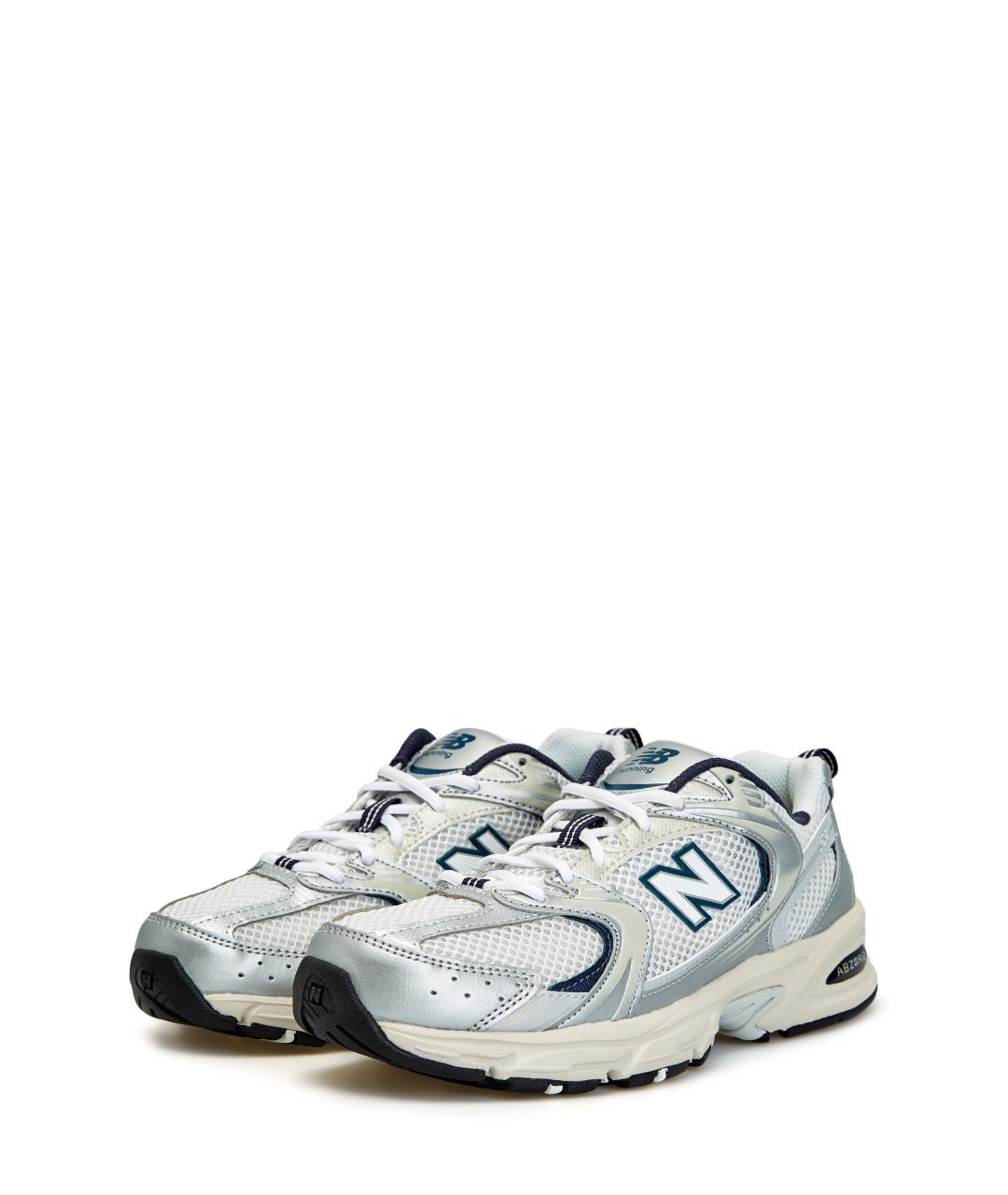 NEW BALANCE Серые текстильные низкие кроссовки / кеды, фото 2