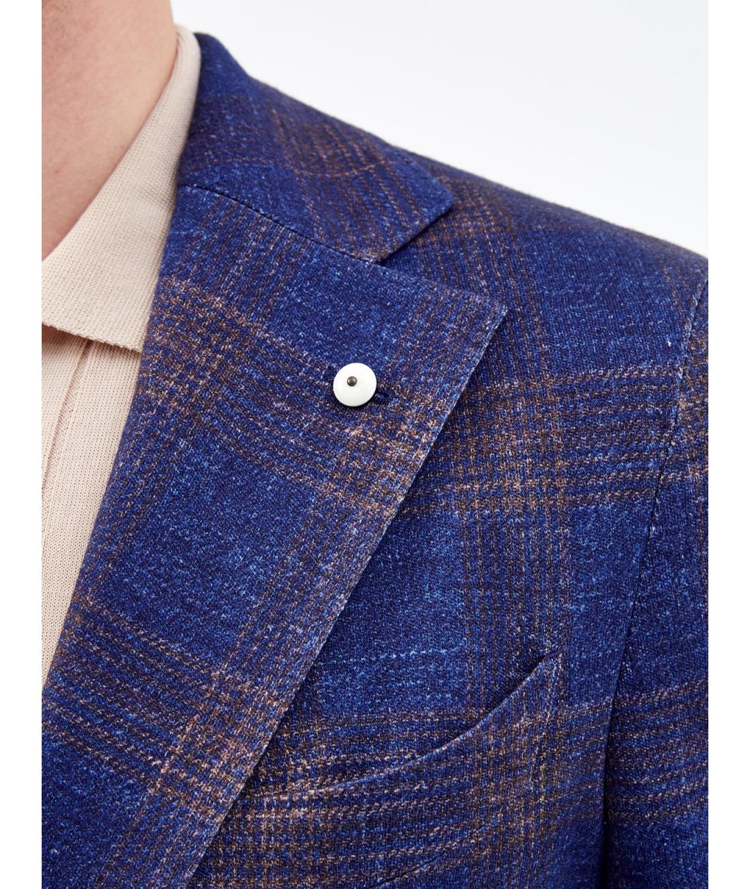 L.B.M. 1911 Синий хлопковый пиджак, фото 5