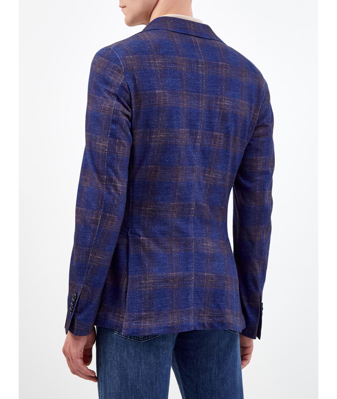 L.B.M. 1911 Синий хлопковый пиджак, фото 4