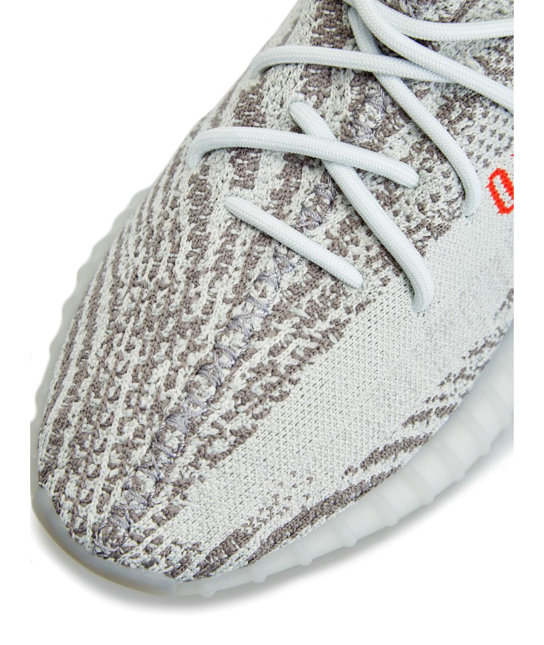 YEEZY Голубые текстильные низкие кроссовки / кеды, фото 4