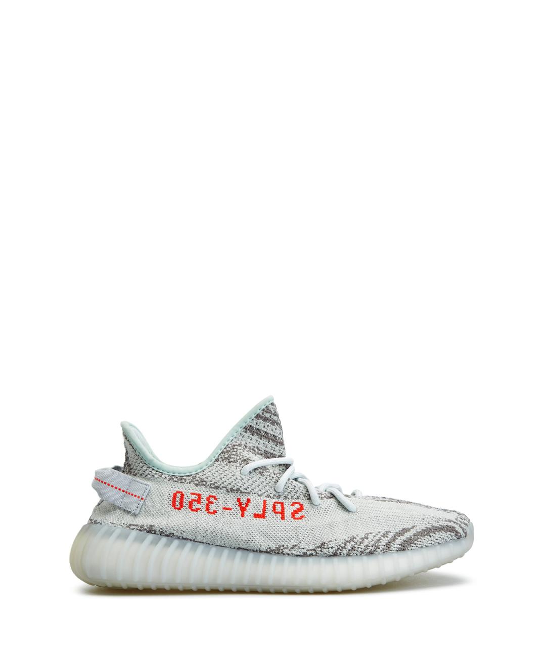 YEEZY Голубые текстильные низкие кроссовки / кеды, фото 1