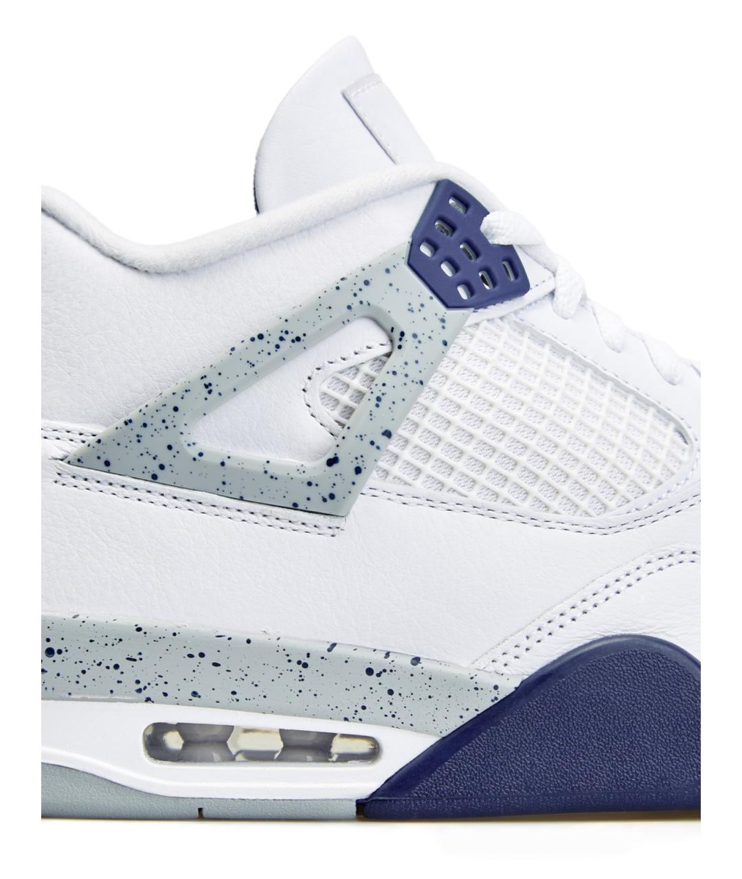 JORDAN Белые кожаные высокие кроссовки / кеды, фото 4