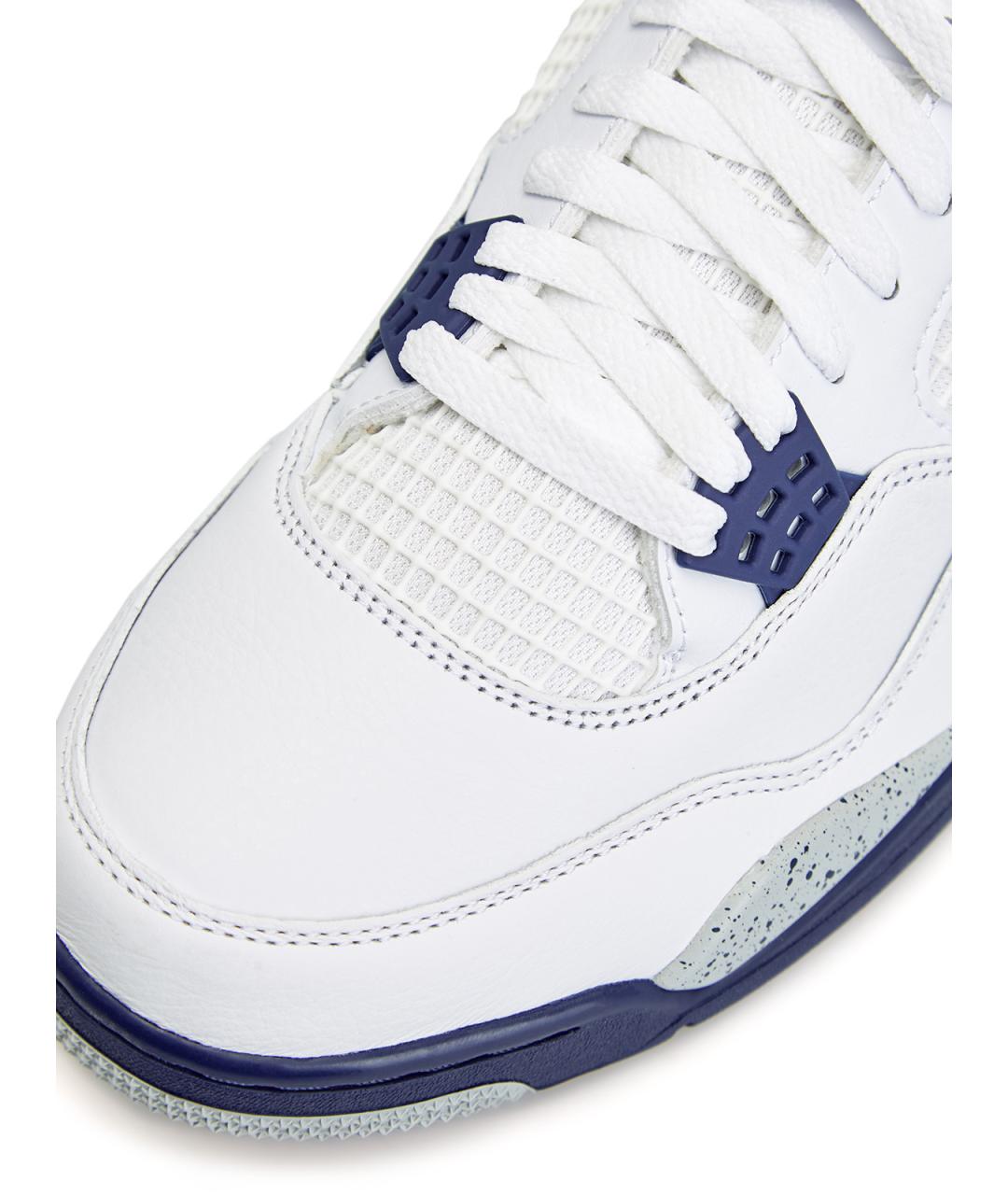 JORDAN Белые кожаные высокие кроссовки / кеды, фото 6