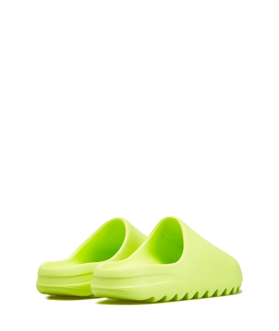 ADIDAS YEEZY Зеленые резиновые шлепанцы, фото 3