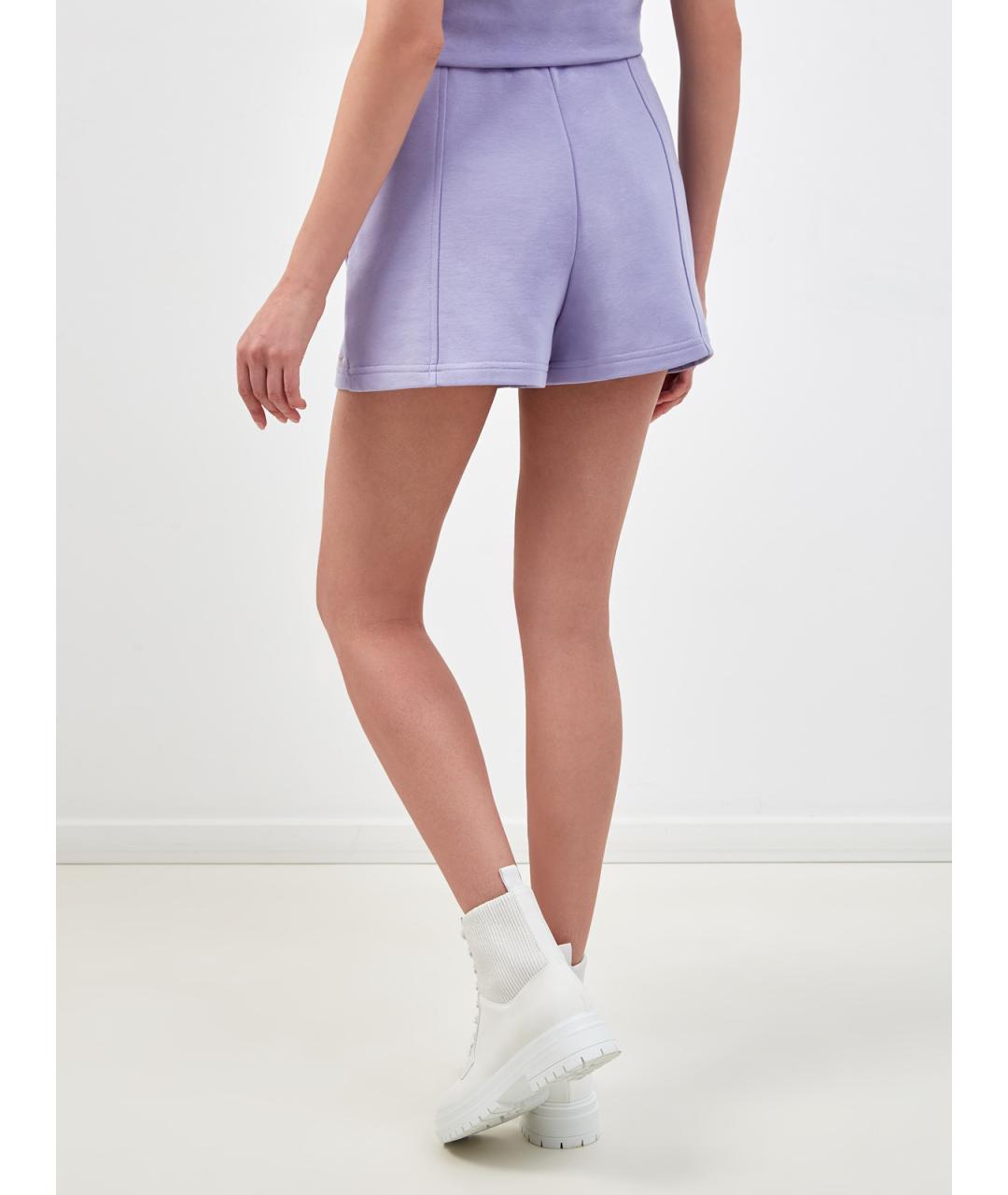 LORENA ANTONIAZZI Фиолетовые хлопковые шорты, фото 4