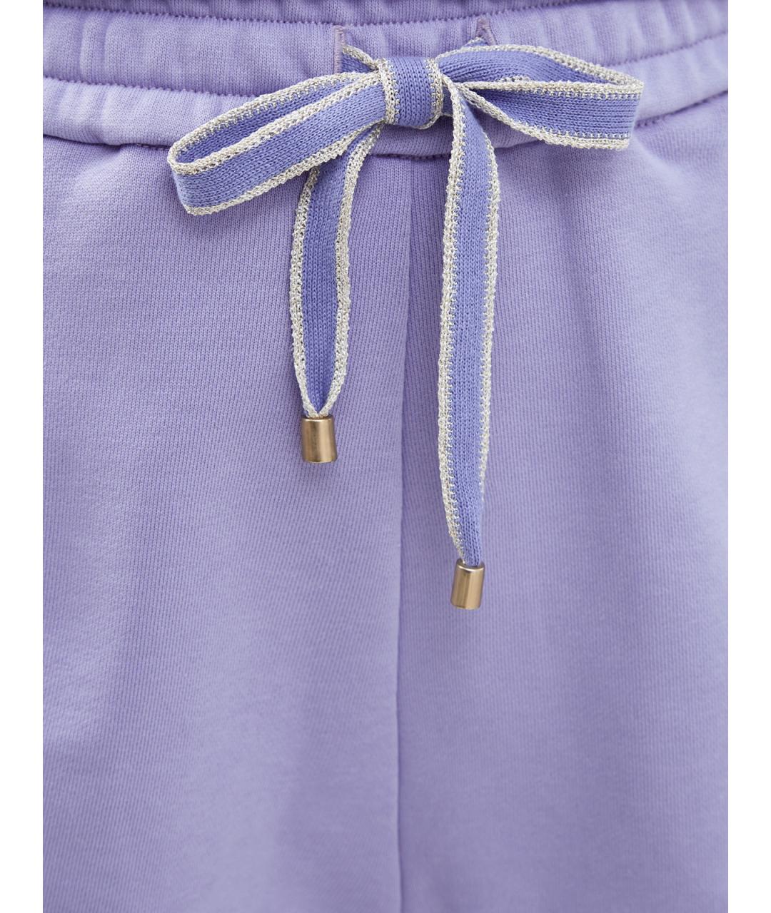 LORENA ANTONIAZZI Фиолетовые хлопковые шорты, фото 5