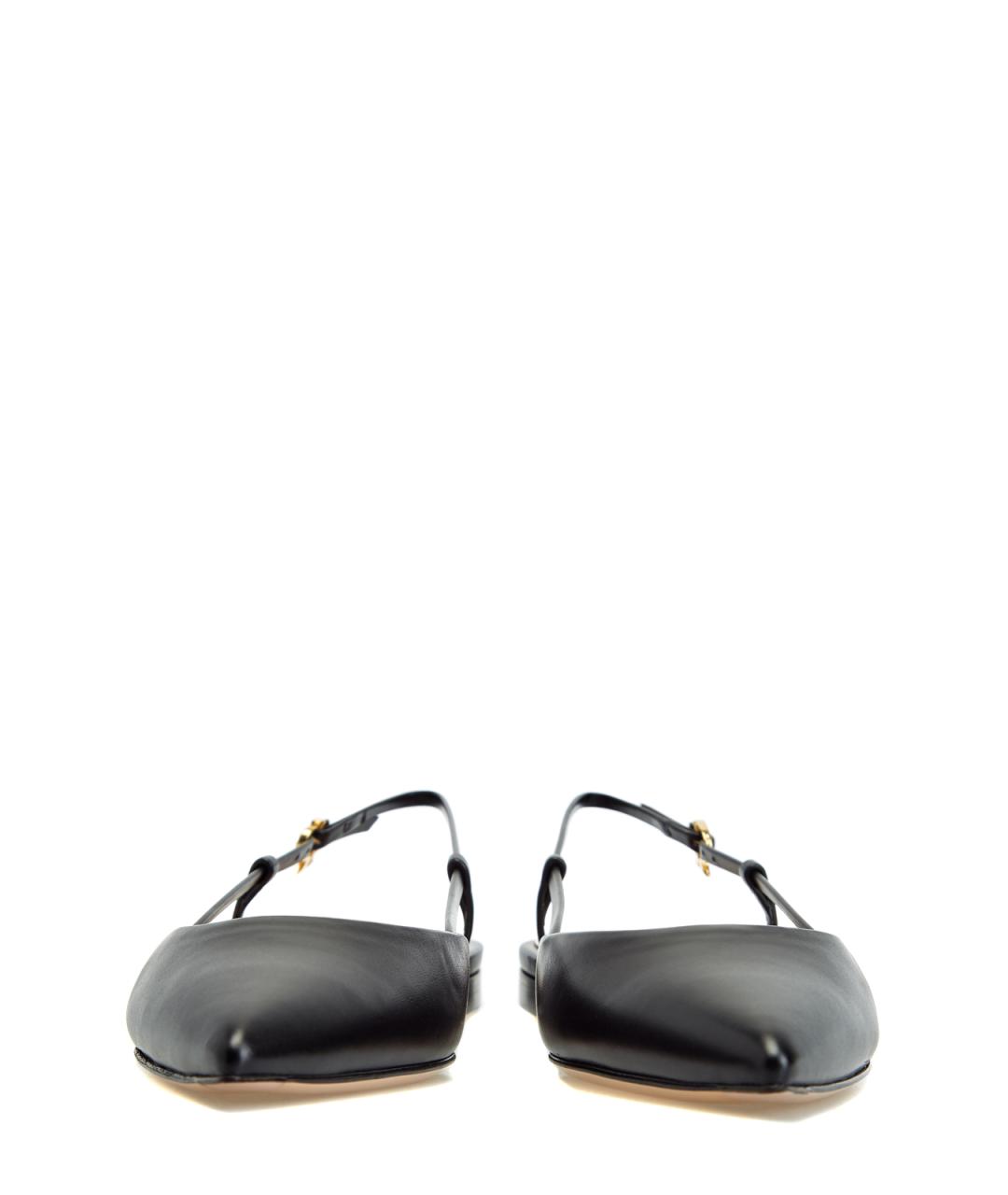 GIANVITO ROSSI Черные кожаные балетки, фото 6