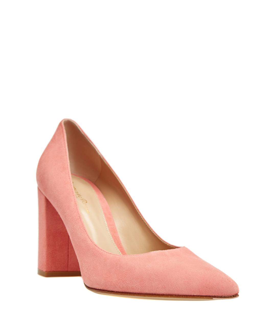 GIANVITO ROSSI Розовые замшевые туфли, фото 2