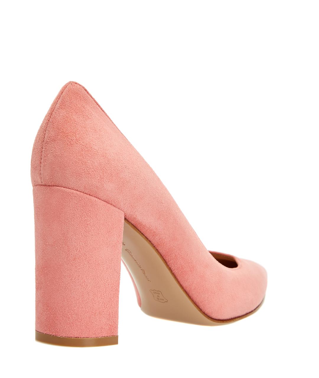GIANVITO ROSSI Розовые замшевые туфли, фото 3