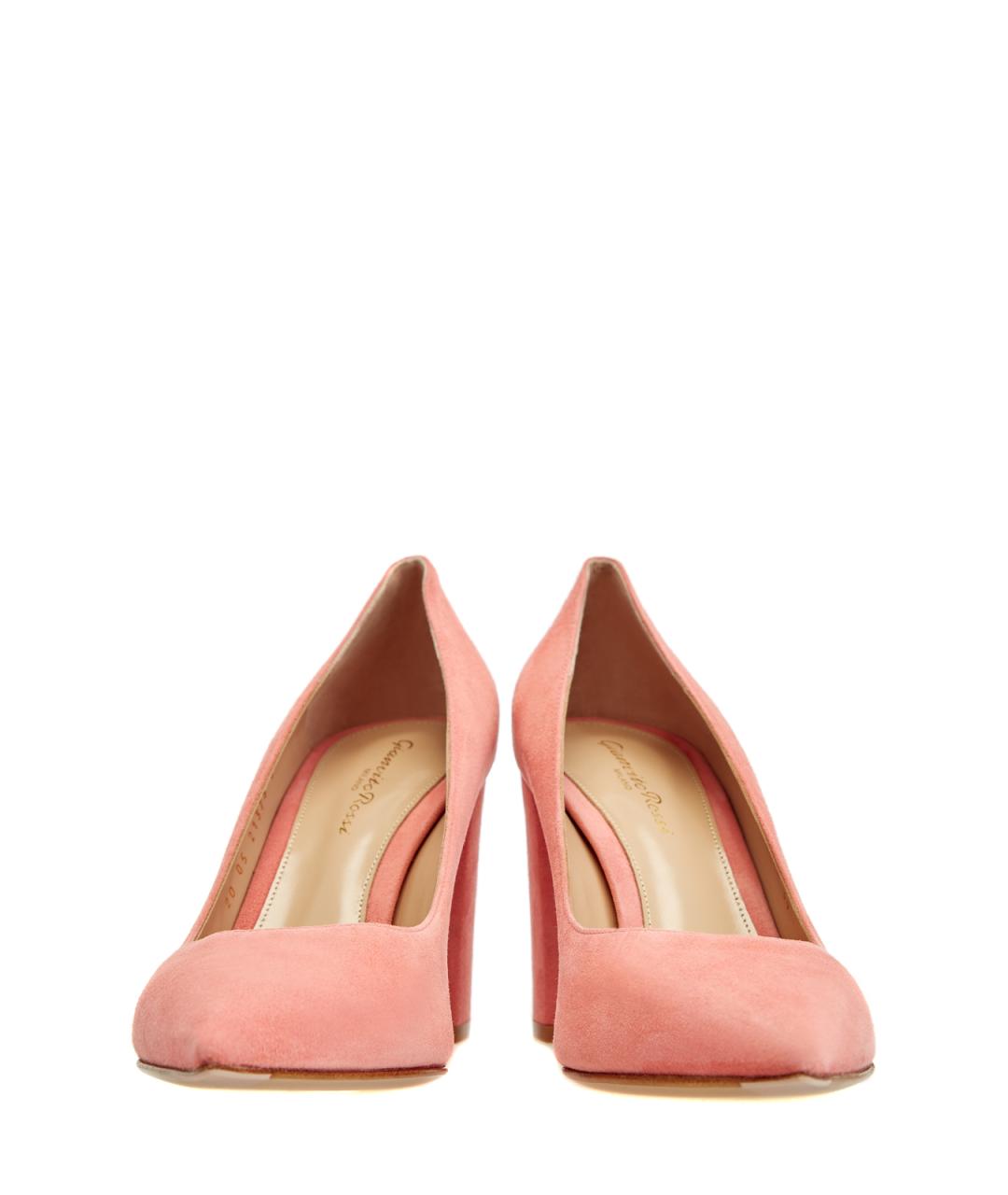 GIANVITO ROSSI Розовые замшевые туфли, фото 5