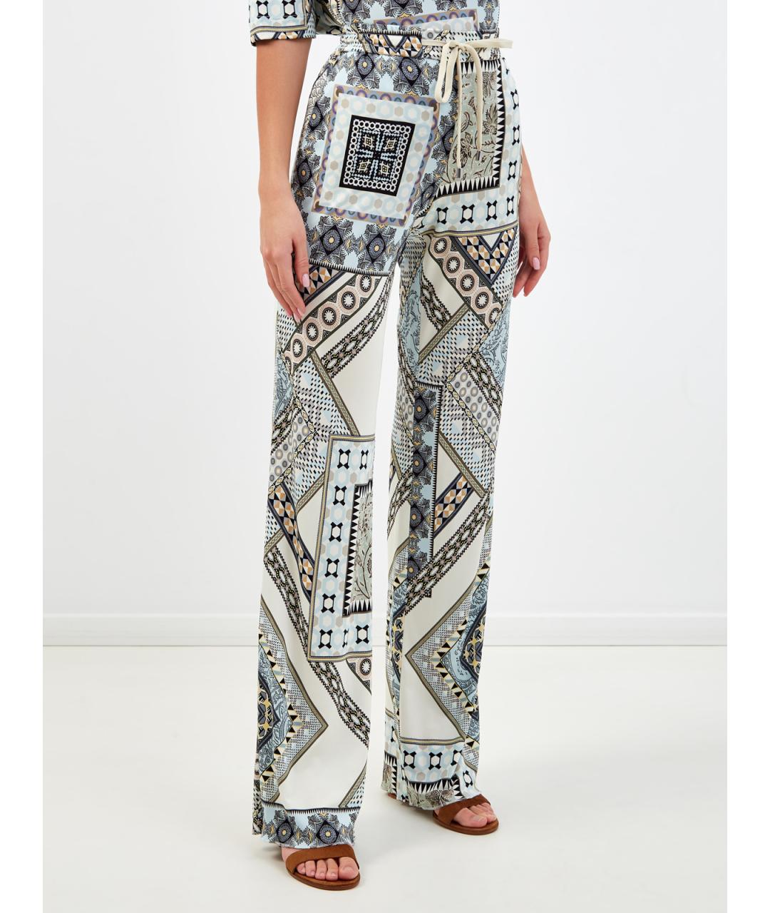 ETRO Мульти вискозные прямые брюки, фото 3
