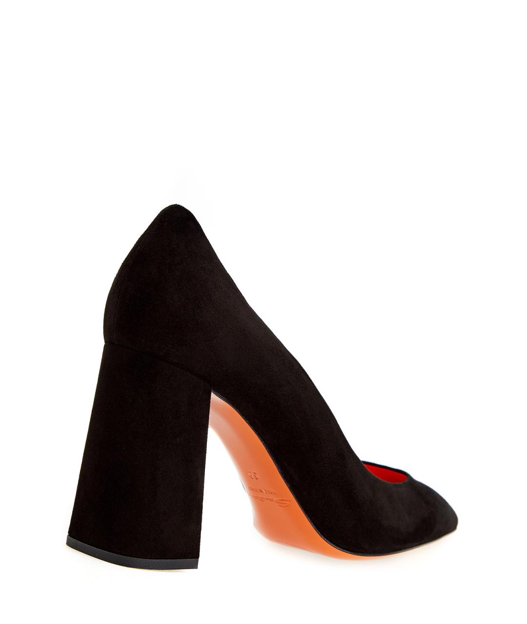 SANTONI Черные замшевые туфли, фото 3