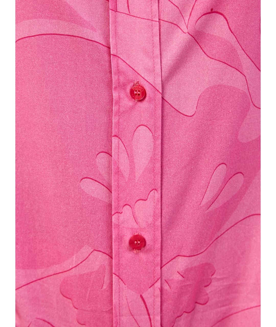 ETRO Розовая хлопковая рубашка, фото 5