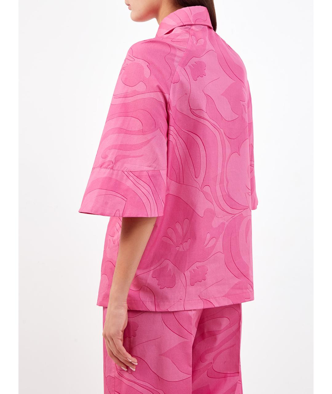 ETRO Розовая хлопковая рубашка, фото 4