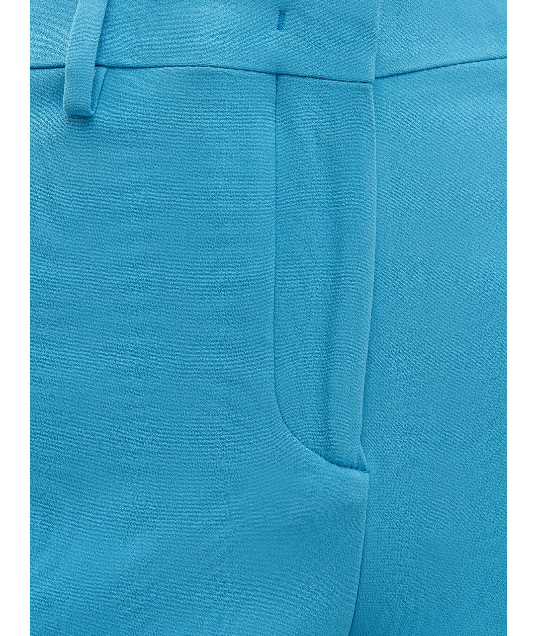 ETRO Голубые вискозные брюки узкие, фото 5