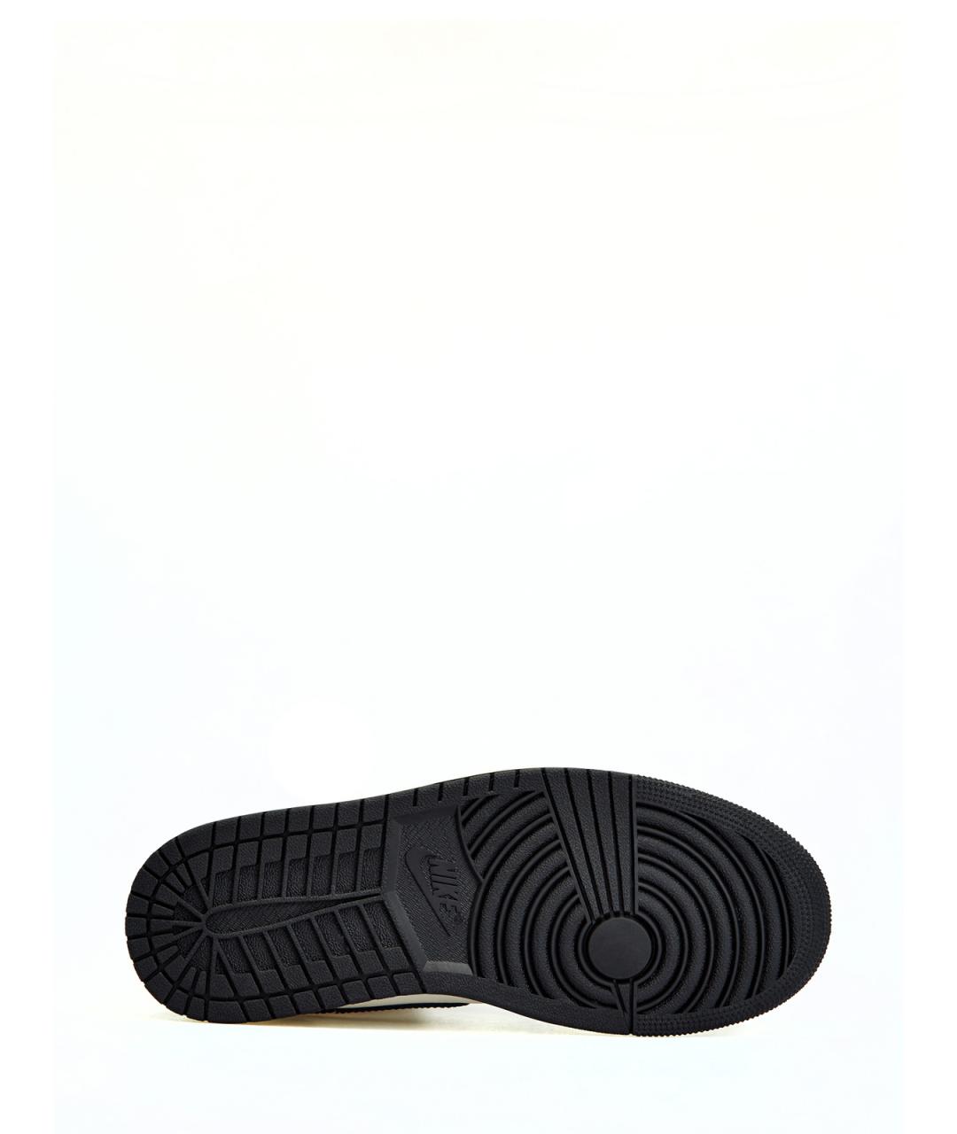 JORDAN Черные кожаные высокие кроссовки / кеды, фото 6