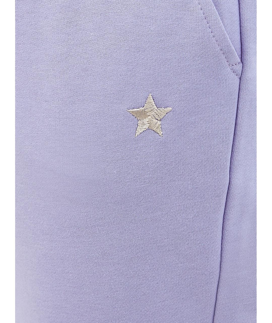 LORENA ANTONIAZZI Фиолетовые хлопковые спортивные брюки и шорты, фото 5