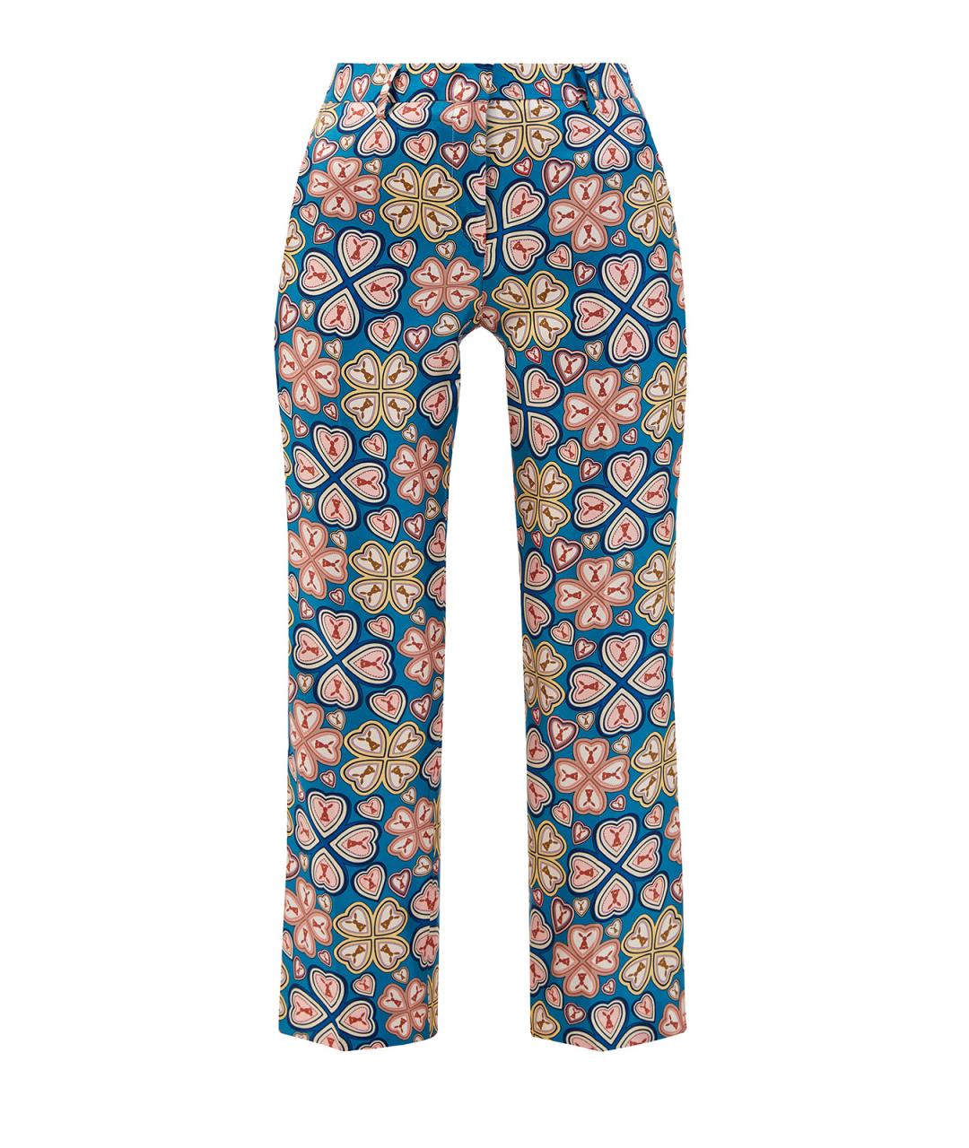 ETRO Мульти шелковые прямые брюки, фото 1