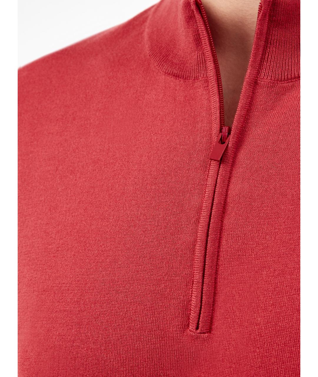 BRUNELLO CUCINELLI Красный хлопковый джемпер / свитер, фото 5