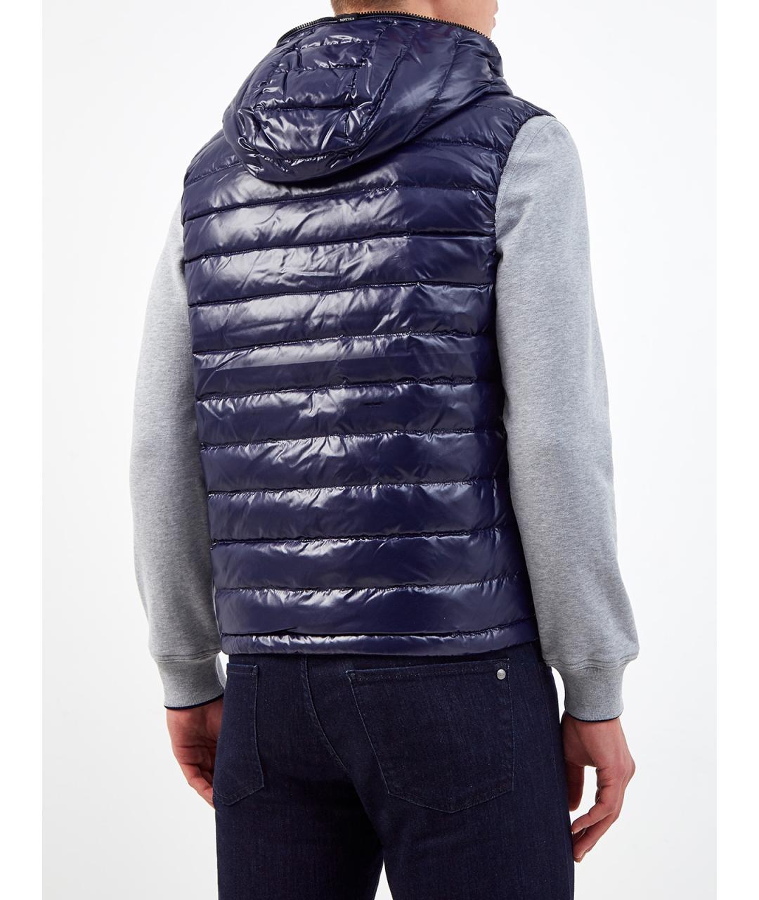 DUVETICA Синий полиамидовый жилет, фото 4
