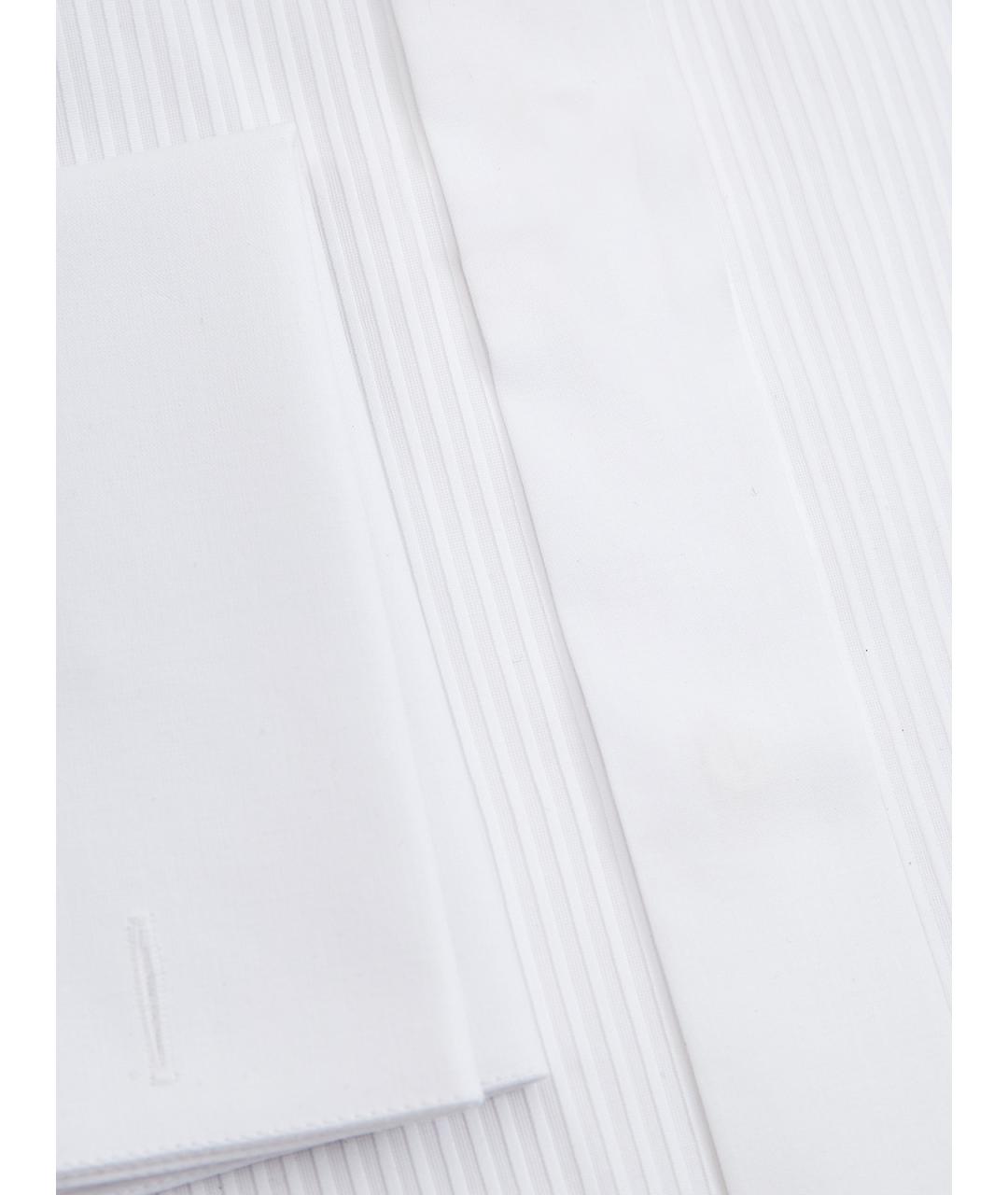 CANALI Белая хлопковая классическая рубашка, фото 2