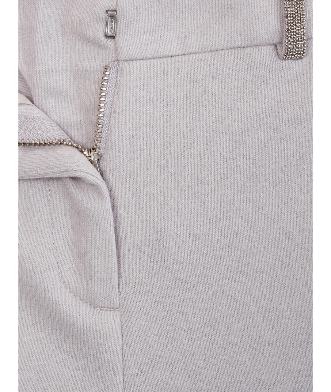 FABIANA FILIPPI Серые шерстяные прямые брюки, фото 6