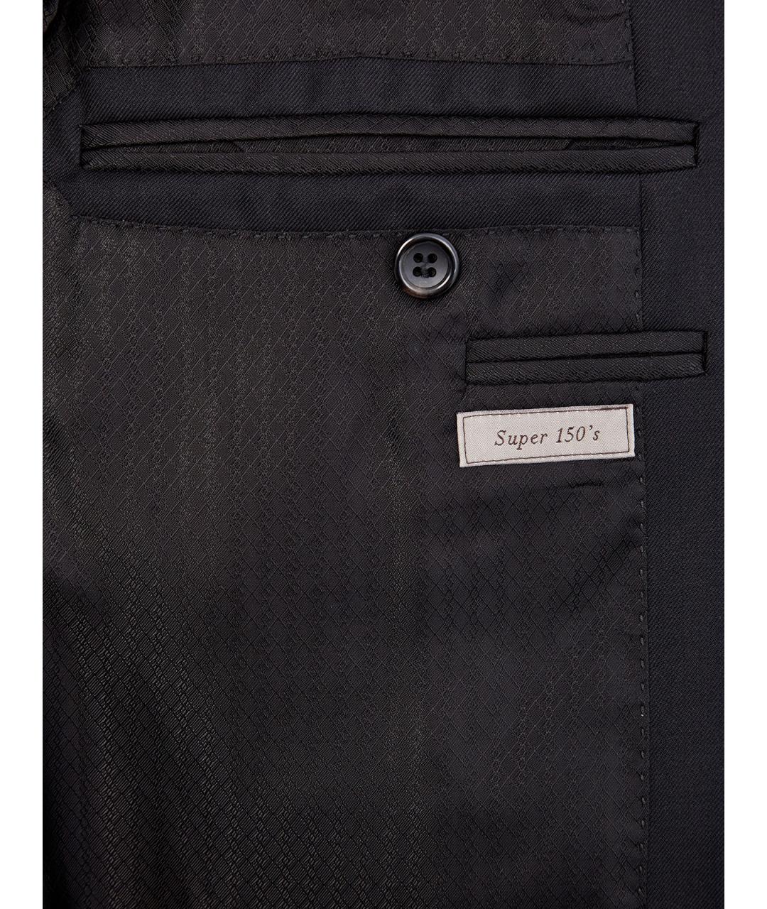 CANALI Черный шерстяной пиджак, фото 4