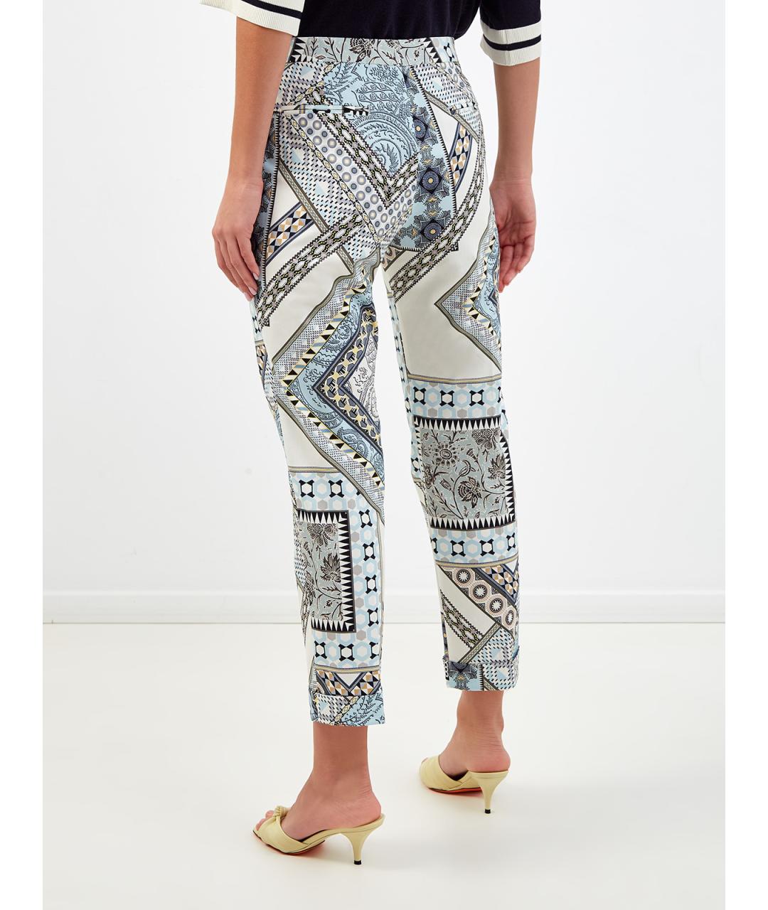 ETRO Мульти хлопковые брюки узкие, фото 4