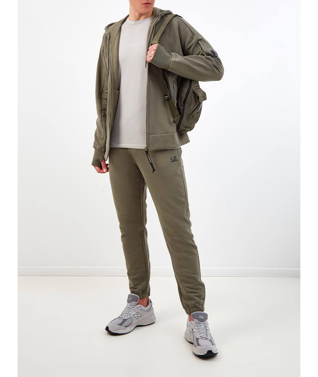 CP COMPANY Зеленые хлопковые повседневные брюки, фото 2