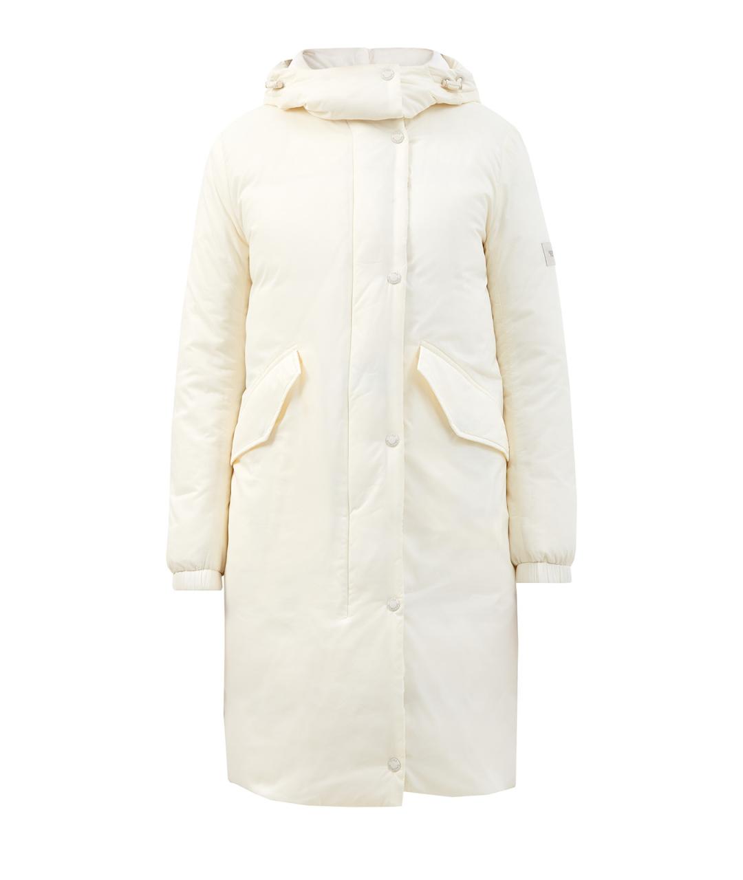 YVES SALOMON Белый полиамидовый пуховик, фото 1