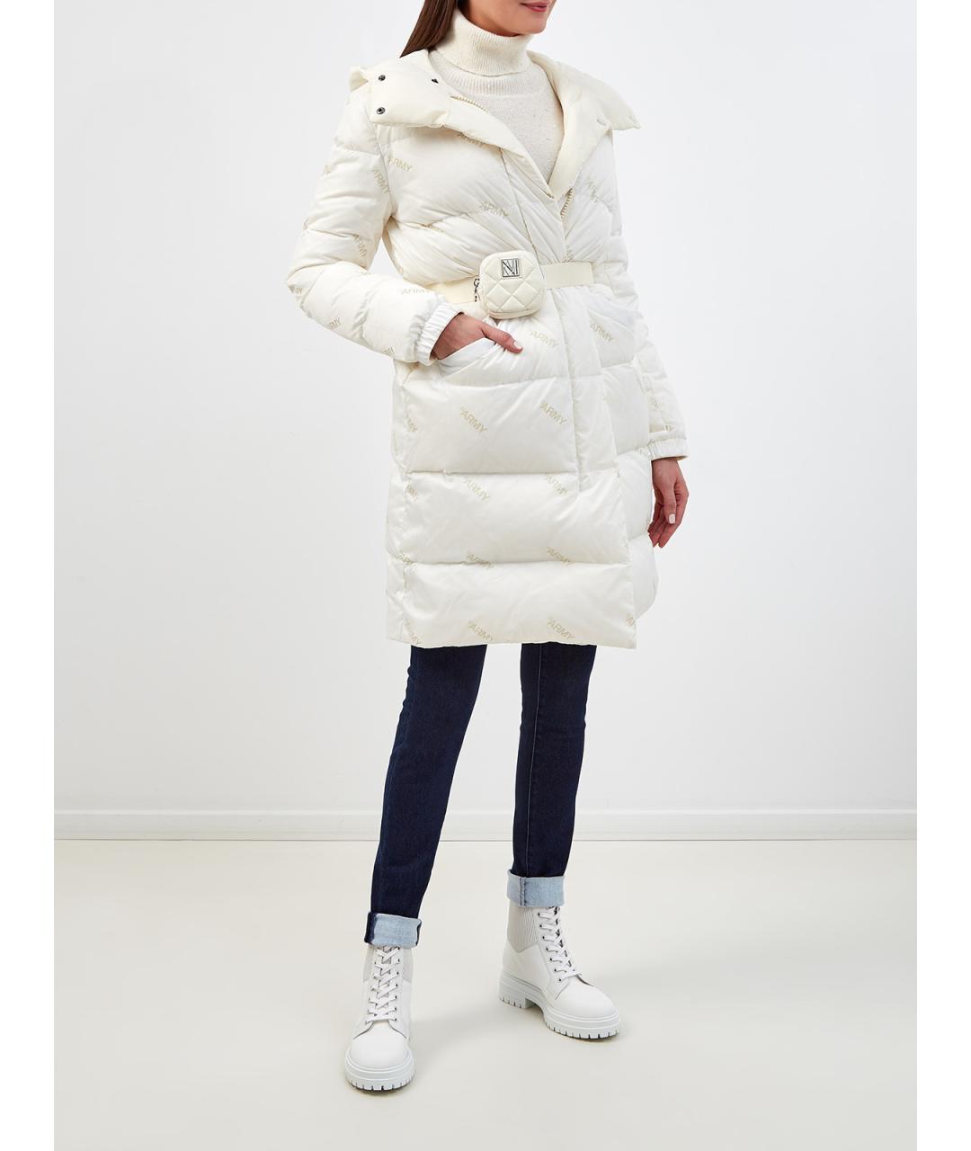 YVES SALOMON Белый полиамидовый пуховик, фото 3