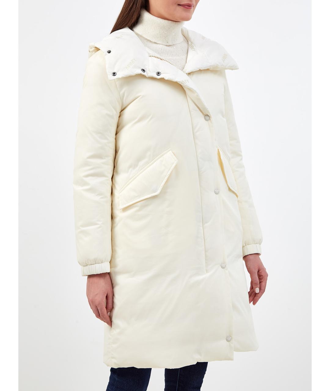 YVES SALOMON Белый полиамидовый пуховик, фото 4