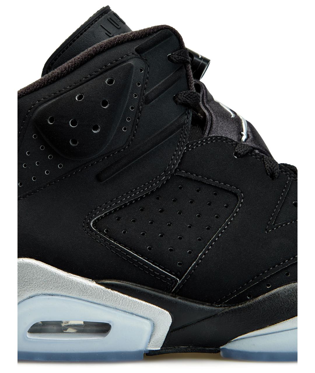 JORDAN Черные нубуковые высокие кроссовки / кеды, фото 4