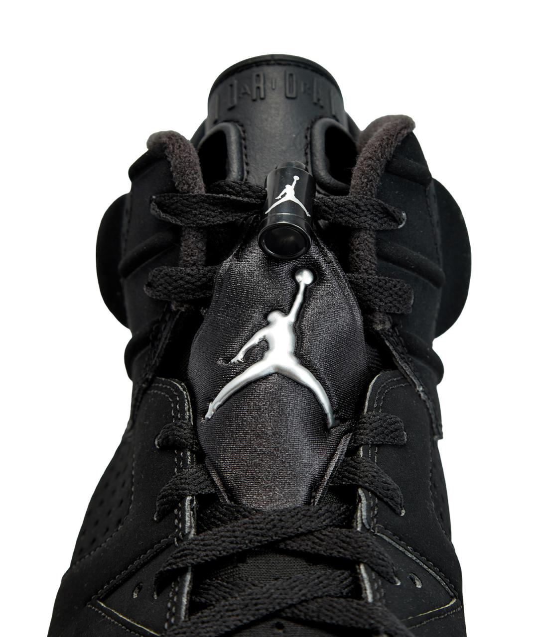 JORDAN Черные нубуковые высокие кроссовки / кеды, фото 6