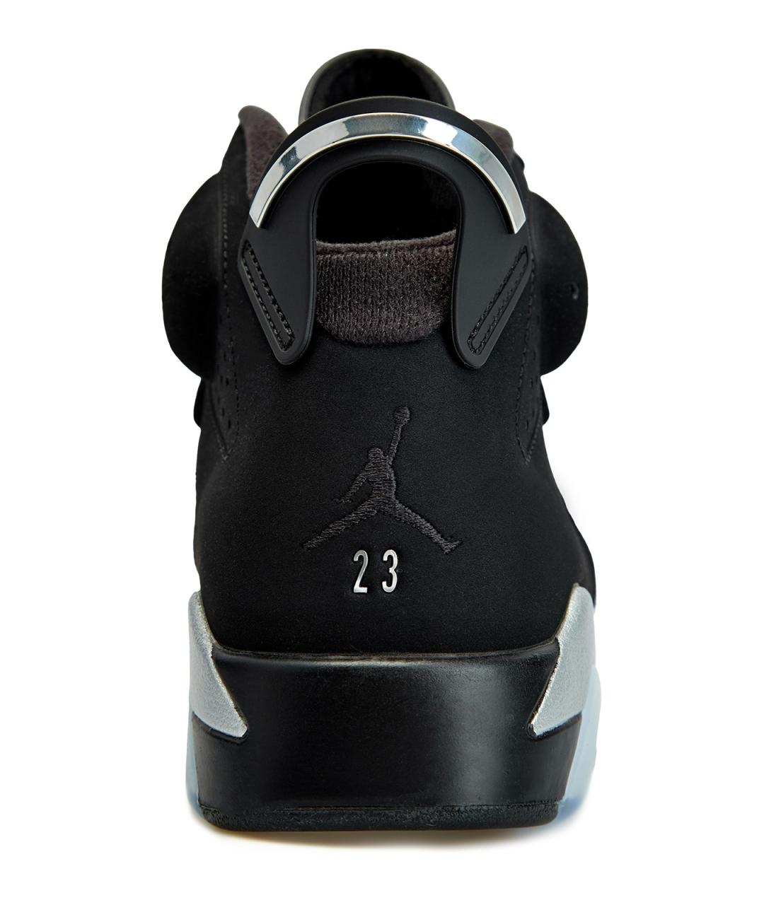 JORDAN Черные нубуковые высокие кроссовки / кеды, фото 5