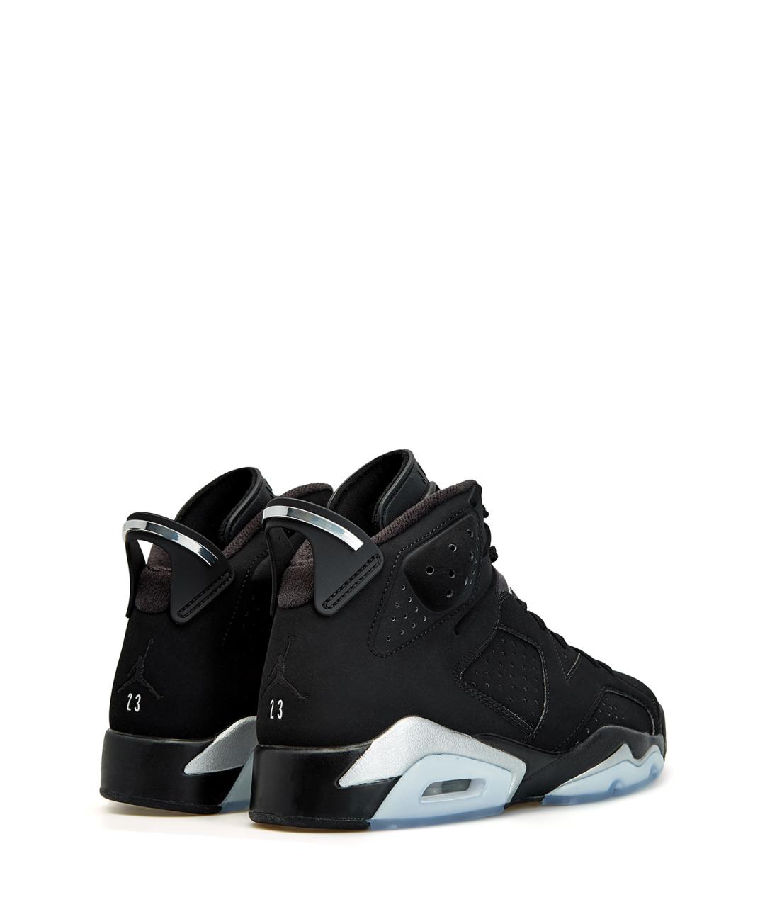 JORDAN Черные нубуковые высокие кроссовки / кеды, фото 3