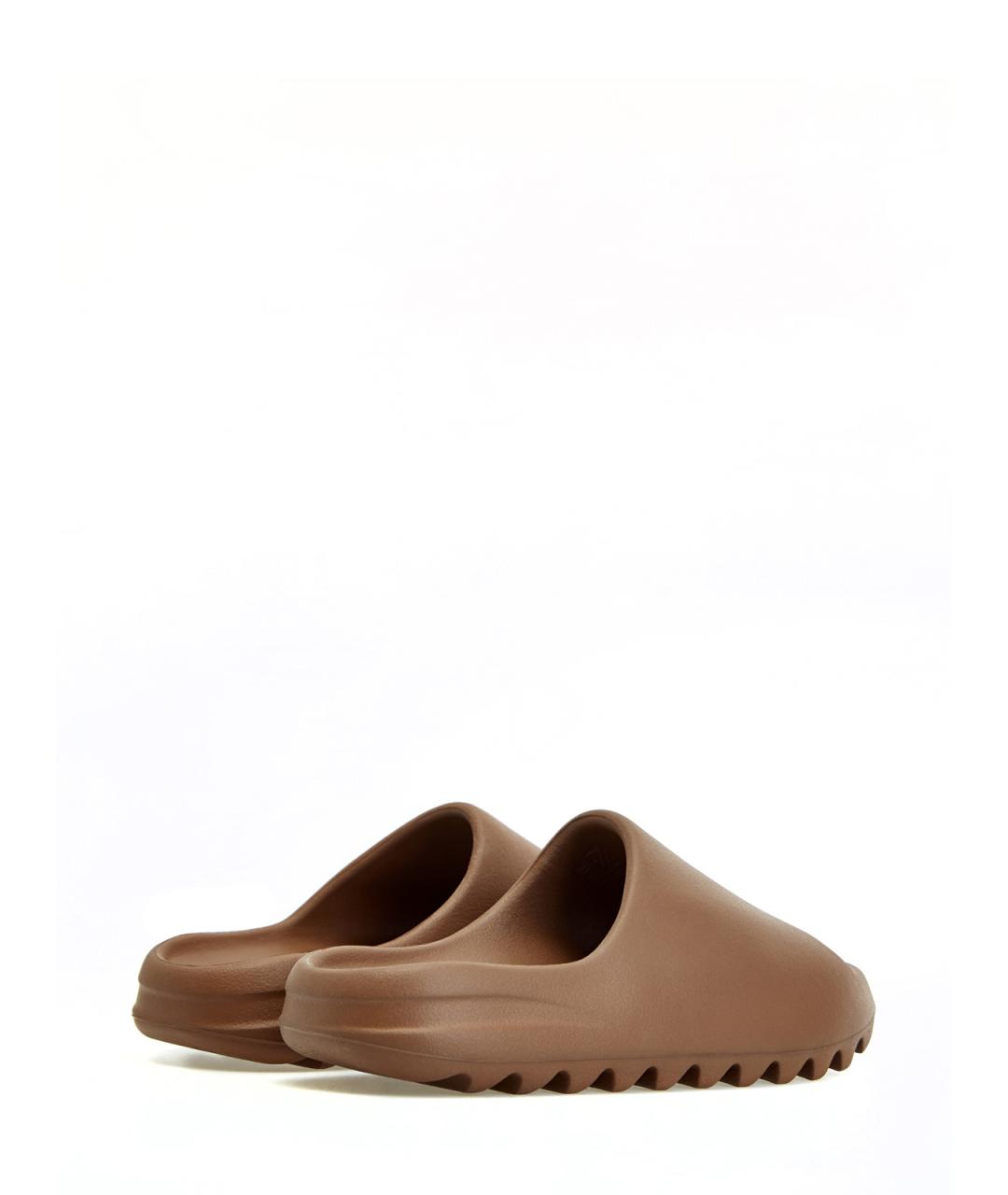 ADIDAS YEEZY Коричневые резиновые шлепанцы, фото 3